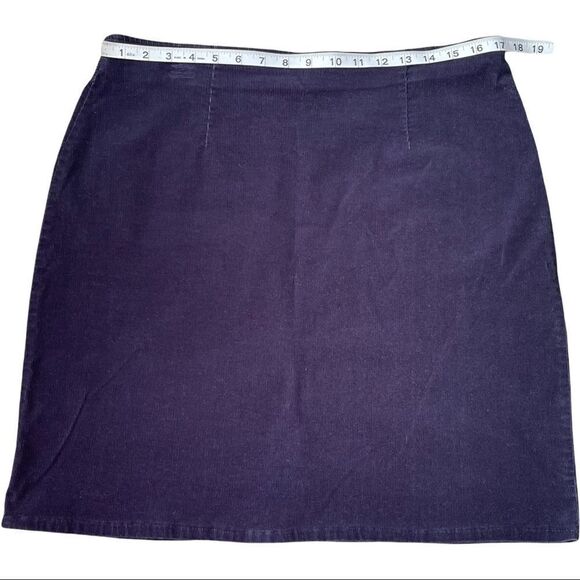 High Sierra Navy Corduroy Mini Skirt Sz 14 - Picture 3 of 9